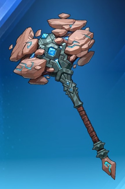 Rock Golem Hammer weapon for Sung Jin Woo in Solo Leveling: ARISE